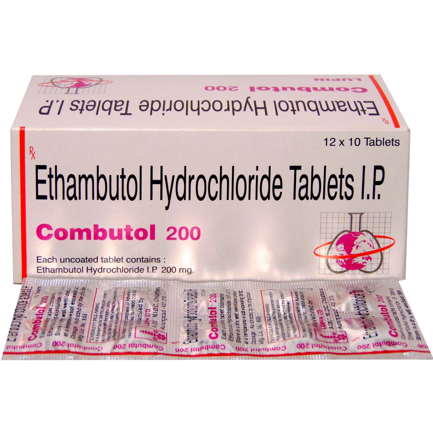 Buy Combutol 200 mg Tablet 10's Online