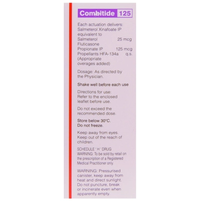 Combitide 125 Inhaler 9.2 gm, Pack of 1 INHALER