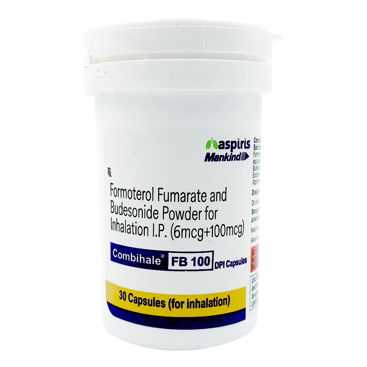 Combihale FB 100 Redicaps 30's, Pack of 1 India Combihale FB 100 Redicaps 30's, Pack of 1 India