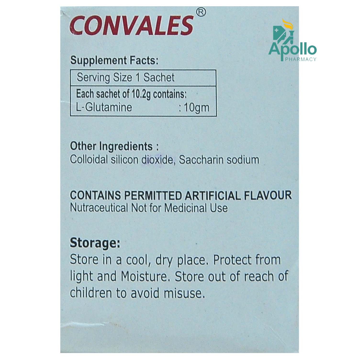 Convales Granules 10.2 gm, Pack of 1 GRANULES Convales Granules 10.2 gm, Pack of 1 GRANULES