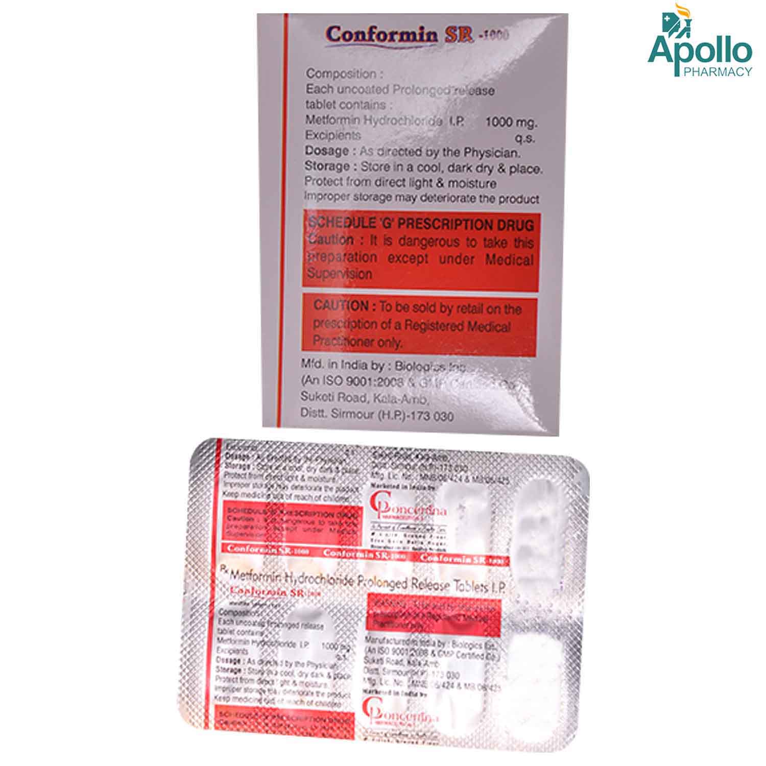 Conformin SR-1000 Tablet 10's, Pack of 10 TABLETS Conformin SR-1000 Tablet 10's, Pack of 10 TABLETS