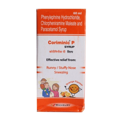 Coriminic P Syrup 60 ml, Pack of 1 Syrup