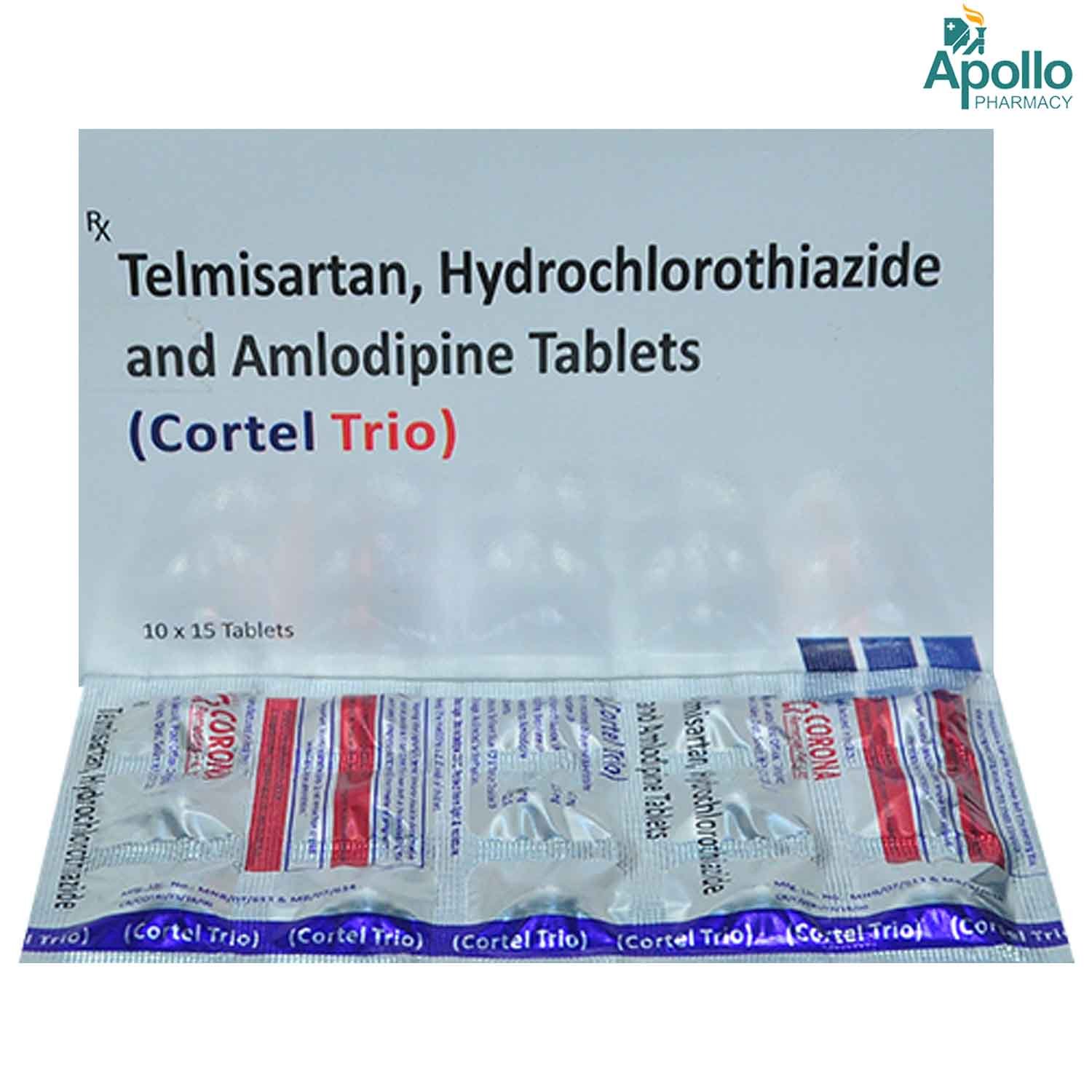 Cortel Trio Tablet 15's, Pack of 15 TABLETS Cortel Trio Tablet 15's, Pack of 15 TABLETS