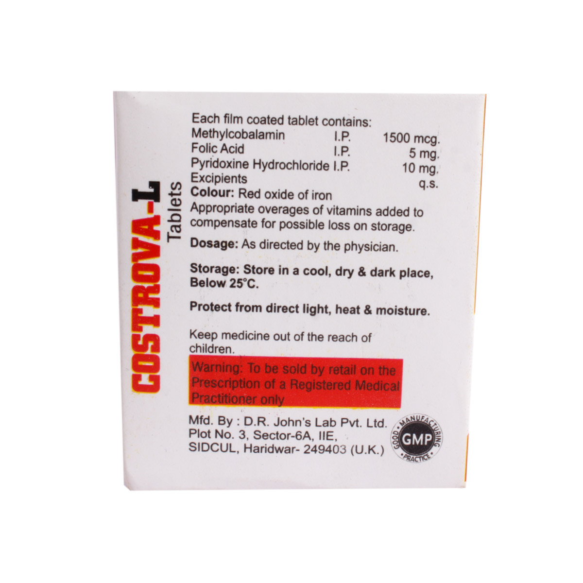 Costrova-L Tablet 10's, Pack of 10 TabletS Costrova-L Tablet 10's, Pack of 10 TabletS