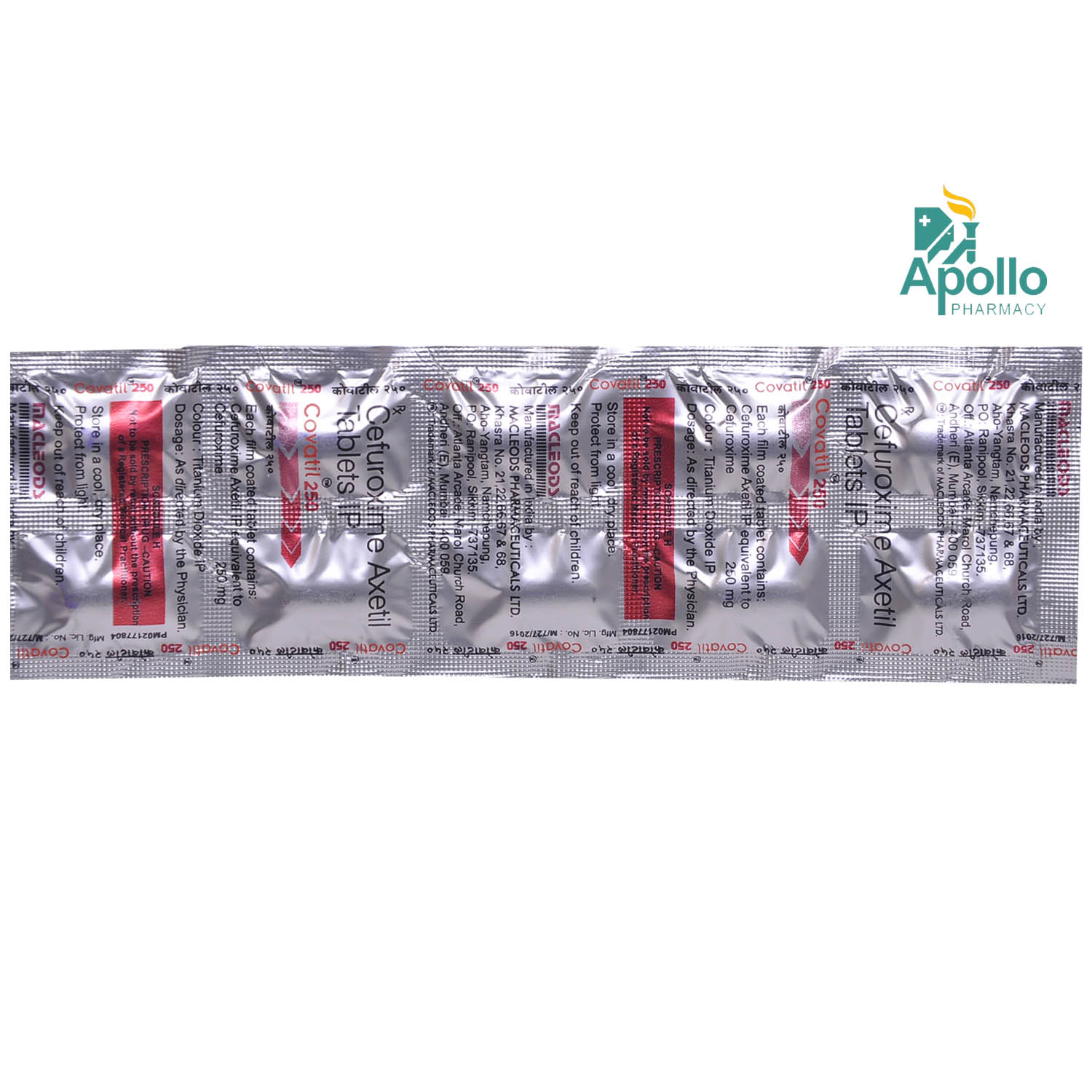 Covatil 250 mg Tablet 10's, Pack of 10 TabletS Covatil 250 mg Tablet 10's, Pack of 10 TabletS