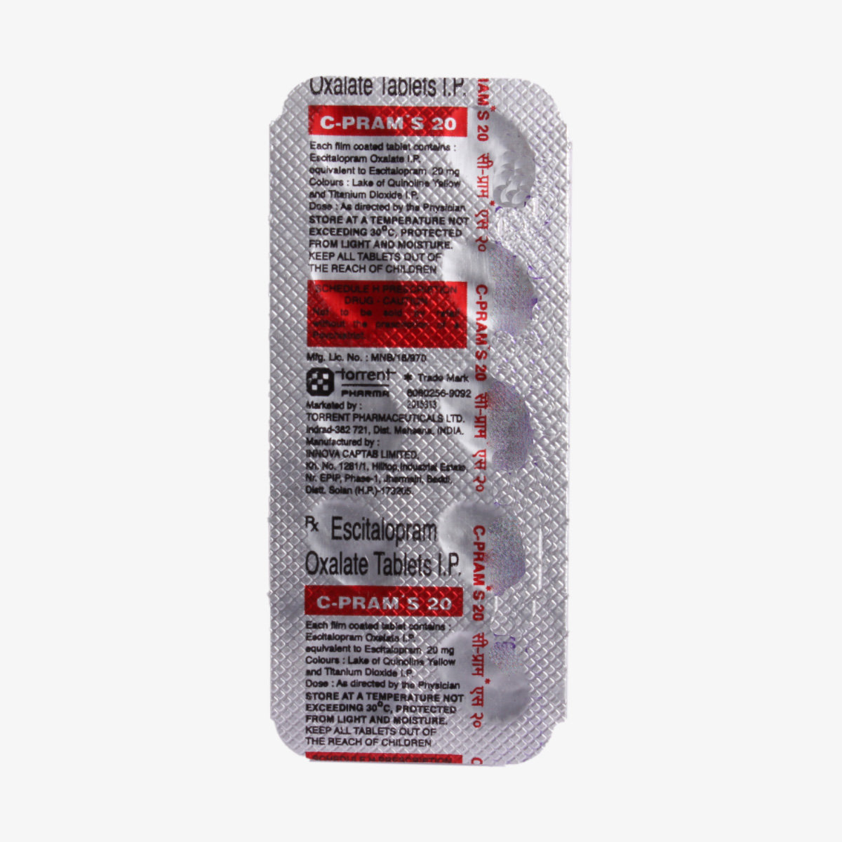 C-Pram S 20 Tablet 10's, Pack of 10 TabletS C-Pram S 20 Tablet 10's, Pack of 10 TabletS