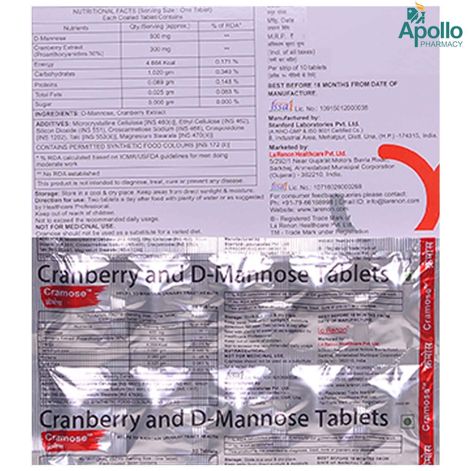 Cramose Tablet 10's, Pack of 10 TABLETS Cramose Tablet 10's, Pack of 10 TABLETS