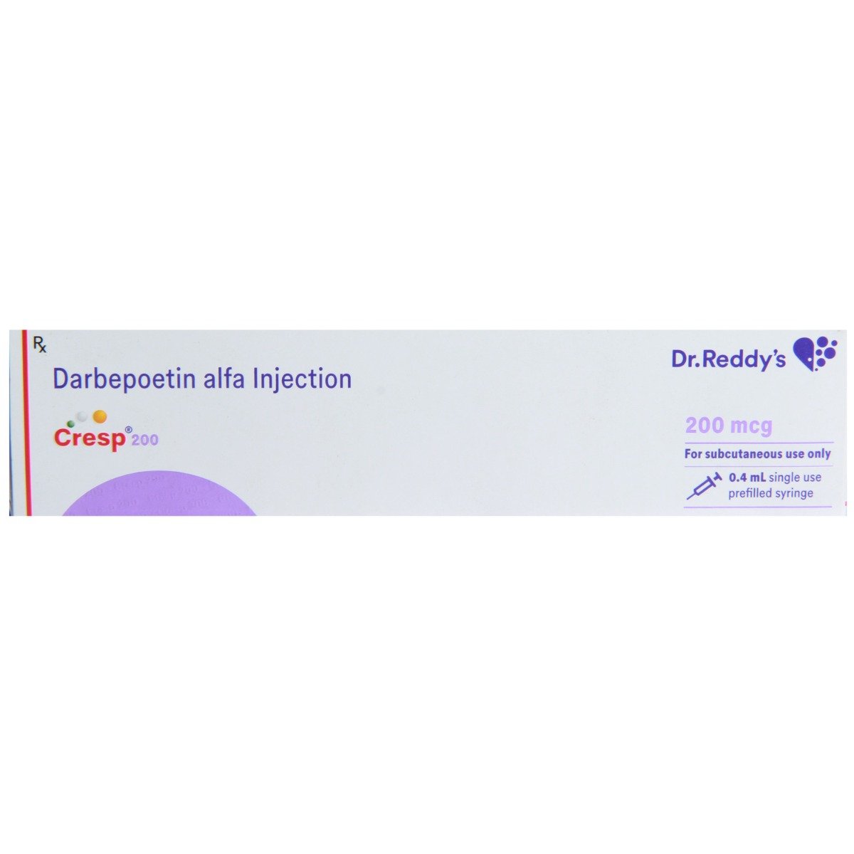 Cresp 200 mcg Injection 0.4 ml, Pack of 1 Injection Cresp 200 mcg Injection 0.4 ml, Pack of 1 Injection