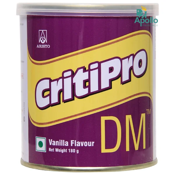 Critipro DM Vanilla Powder 180 gm, Pack of 1