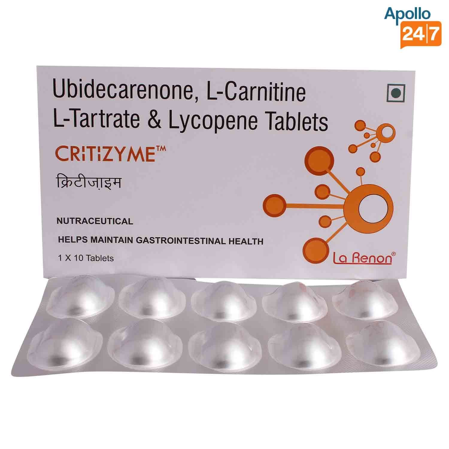 Buy Critizyme Tablet 10's Online