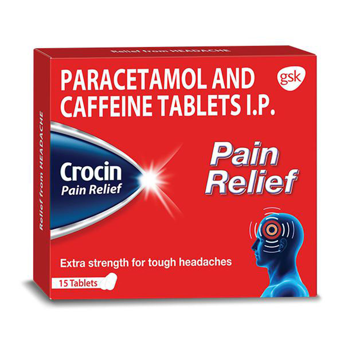 Buy Crocin Pain Relief Tablet 15's Online