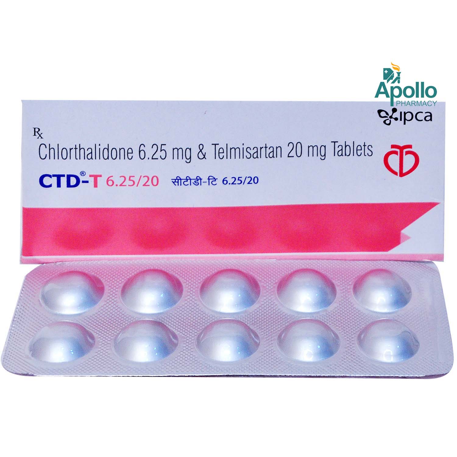 CTD T 6.25/20 Tablet 10's, Pack of 10 CTD T 6.25/20 Tablet 10's, Pack of 10