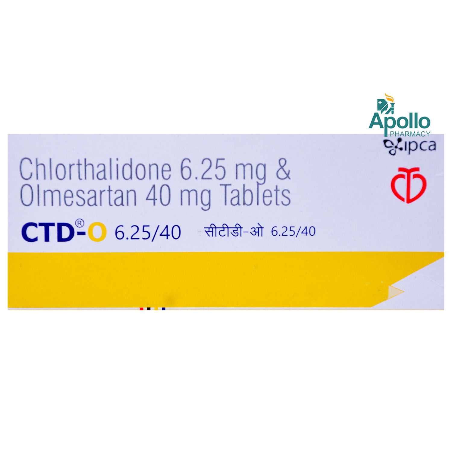 Buy CTD-O 6.25/40 Tablet 10's Online