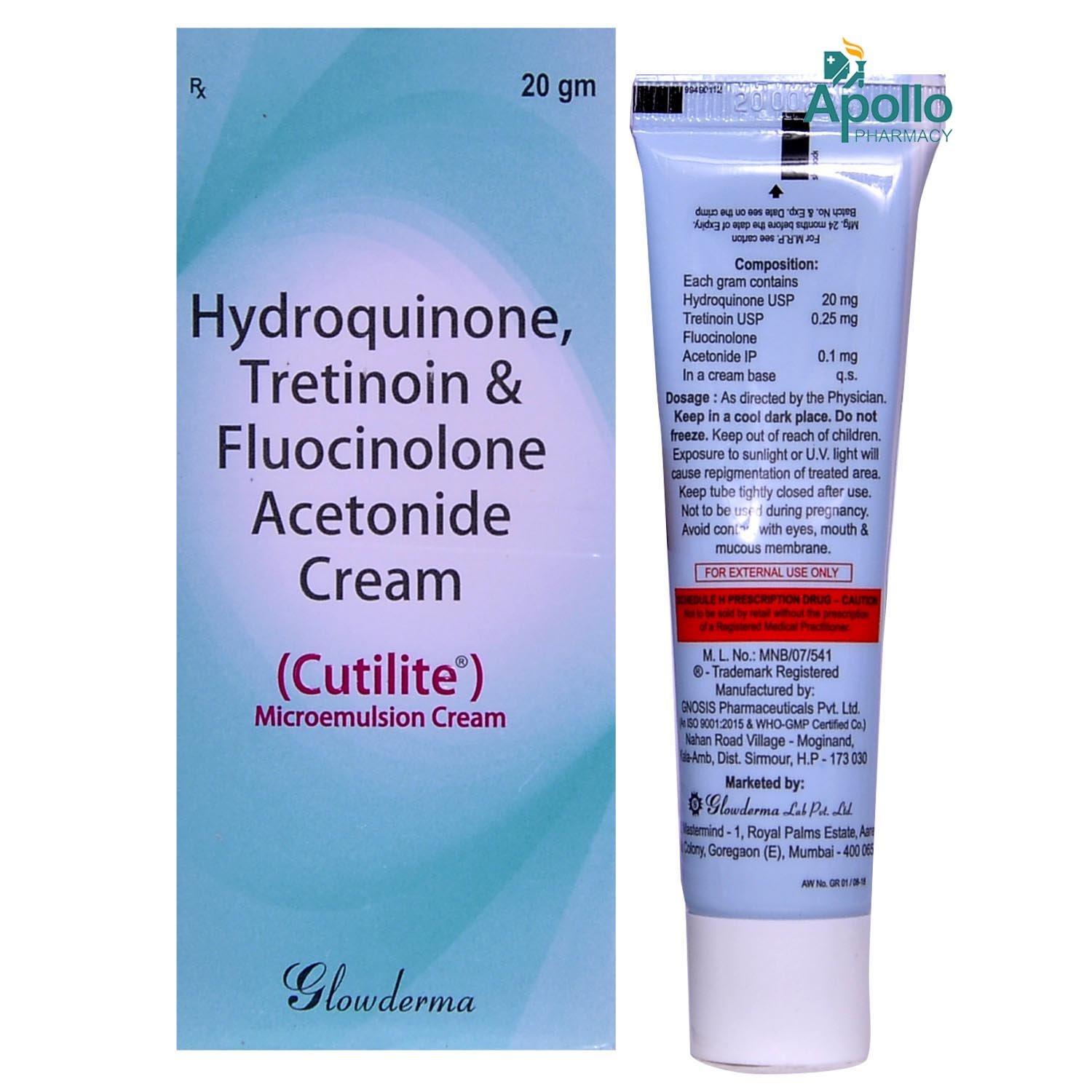 Cutilite Cream 20 gm, Pack of 1 Cream Cutilite Cream 20 gm, Pack of 1 Cream