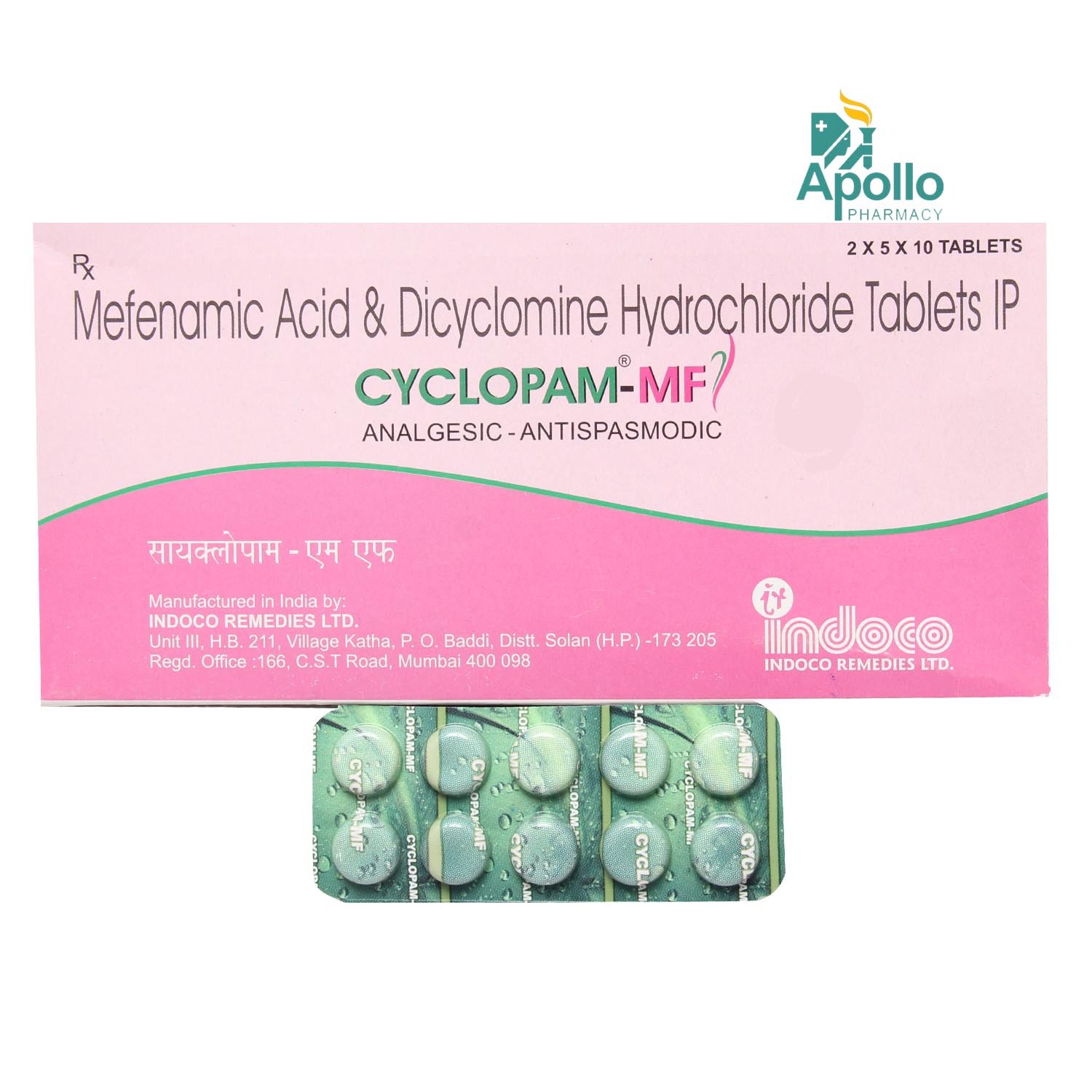 Cyclopam-MF Tablet 10's, Pack of 10 TABLETS Cyclopam-MF Tablet 10's, Pack of 10 TABLETS