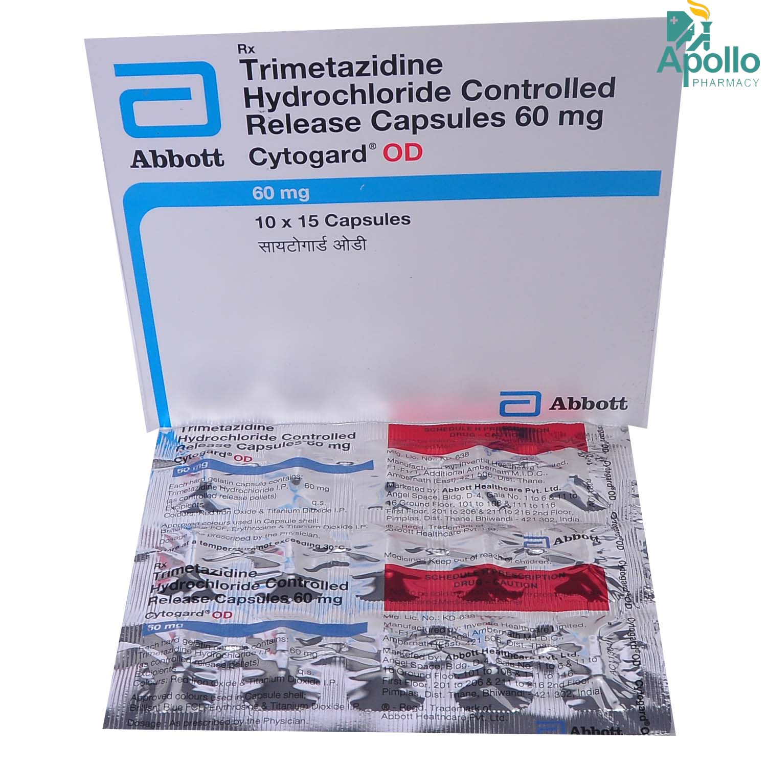 Cytogard OD 60 mg Capsule 15's, Pack of 15 CAPSULES Cytogard OD 60 mg Capsule 15's, Pack of 15 CAPSULES