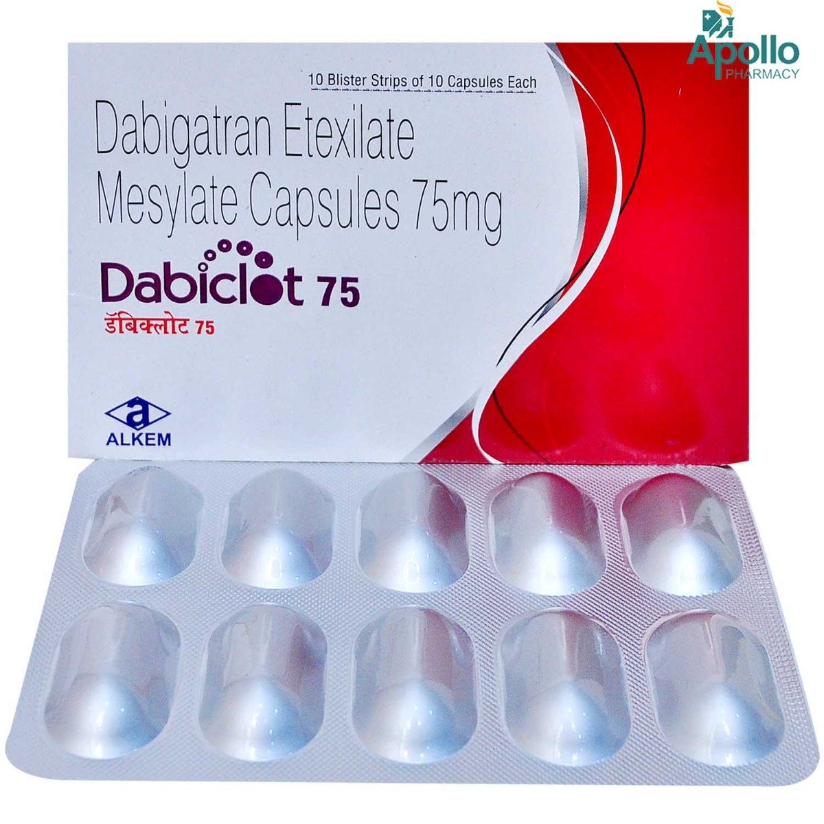 Dabiclot 75 Capsule 10's, Pack of 10 CAPSULES Dabiclot 75 Capsule 10's, Pack of 10 CAPSULES