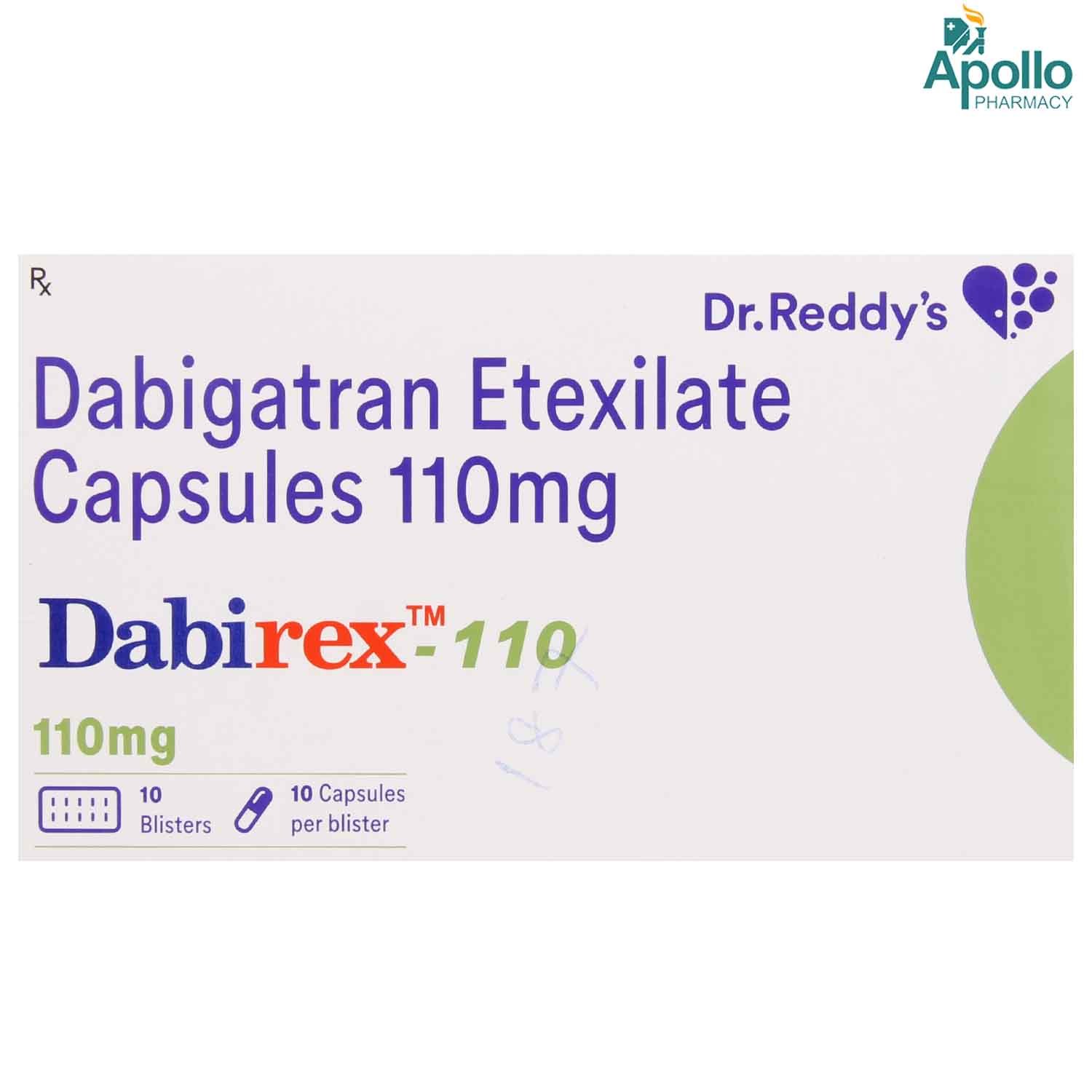 Dabirex-110 Capsule 10's, Pack of 10 CAPSULES Dabirex-110 Capsule 10's, Pack of 10 CAPSULES
