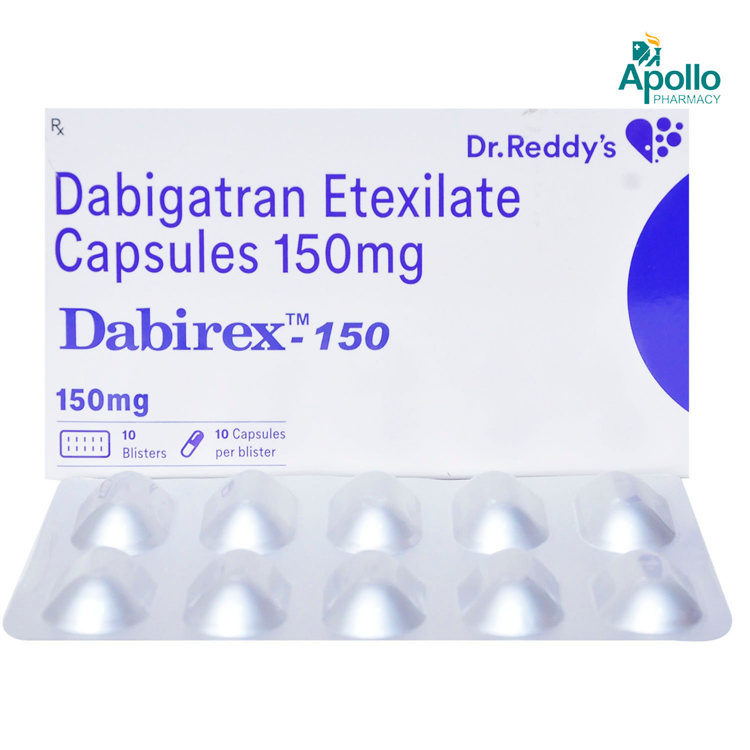 Dabirex 150 Capsule 10's, Pack of 10 CapsuleS Dabirex 150 Capsule 10's, Pack of 10 CapsuleS