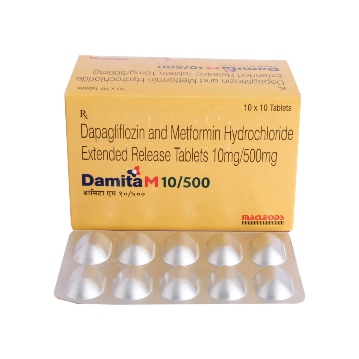 Damita M 10/500 Tablet 10's, Pack of 10 TABLETS Damita M 10/500 Tablet 10's, Pack of 10 TABLETS