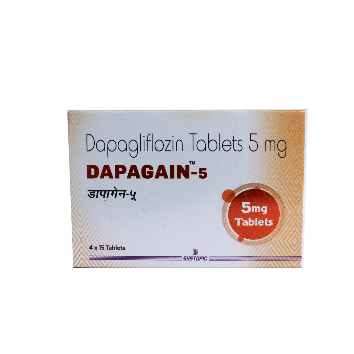 Dapagain-5 Tablet 15's, Pack of 15 TABLETS Dapagain-5 Tablet 15's, Pack of 15 TABLETS