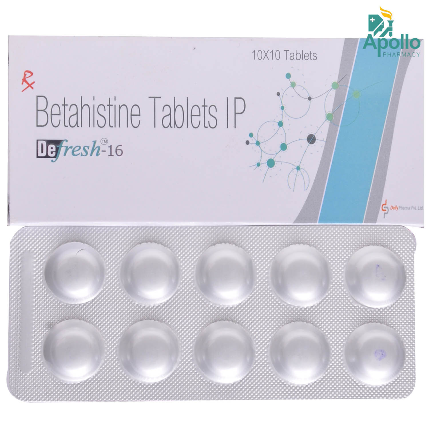 DEFRESH 16MG TABLET, Pack of 10 TABLETS DEFRESH 16MG TABLET, Pack of 10 TABLETS