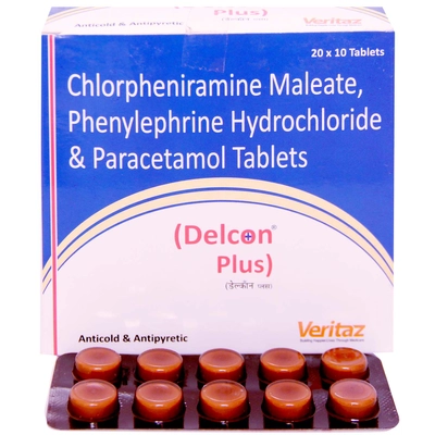 Delcon Plus Tablet 10's, Pack of 10 TABLETS