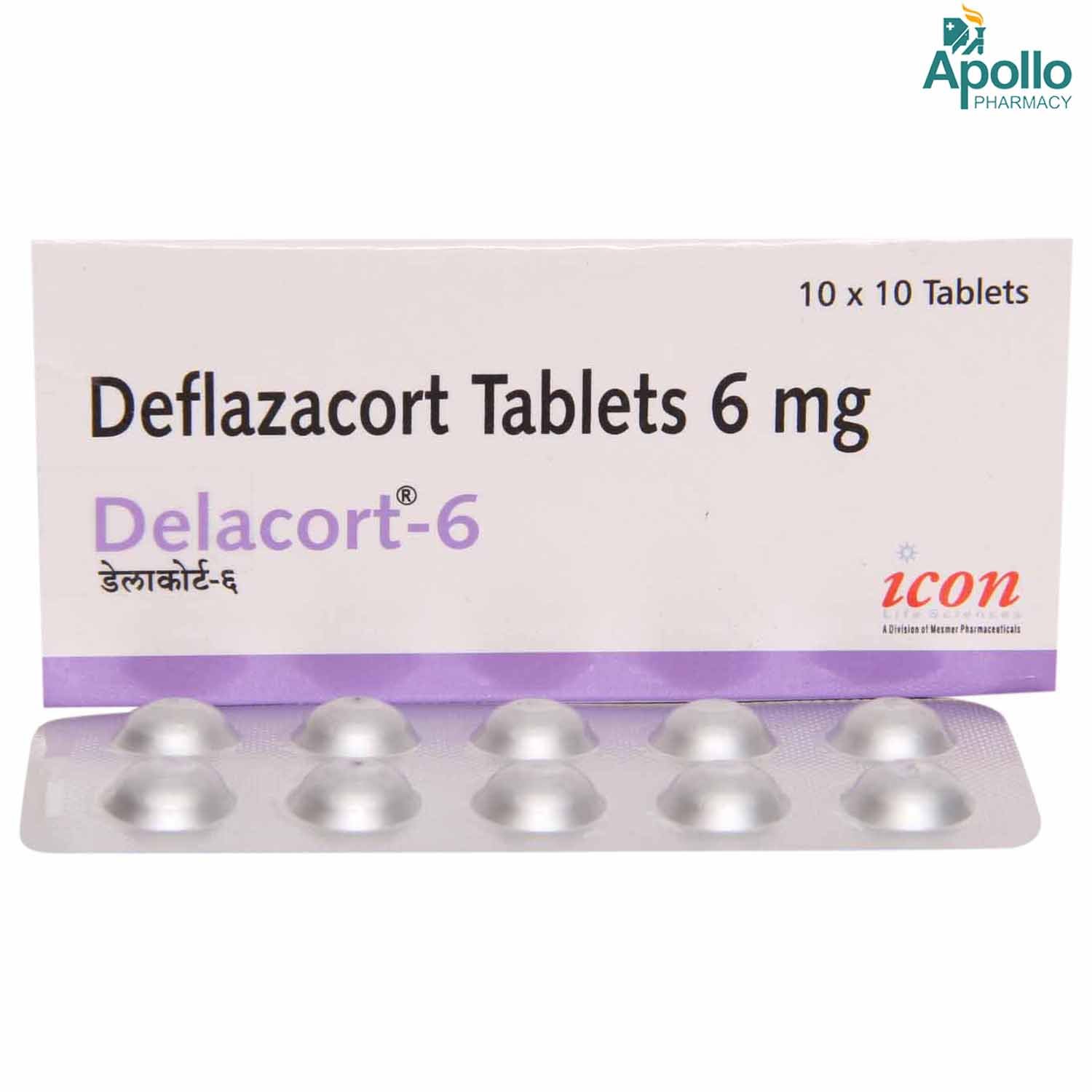 Delacort 6 Tablet 10's, Pack of 10 TABLETS Delacort 6 Tablet 10's, Pack of 10 TABLETS