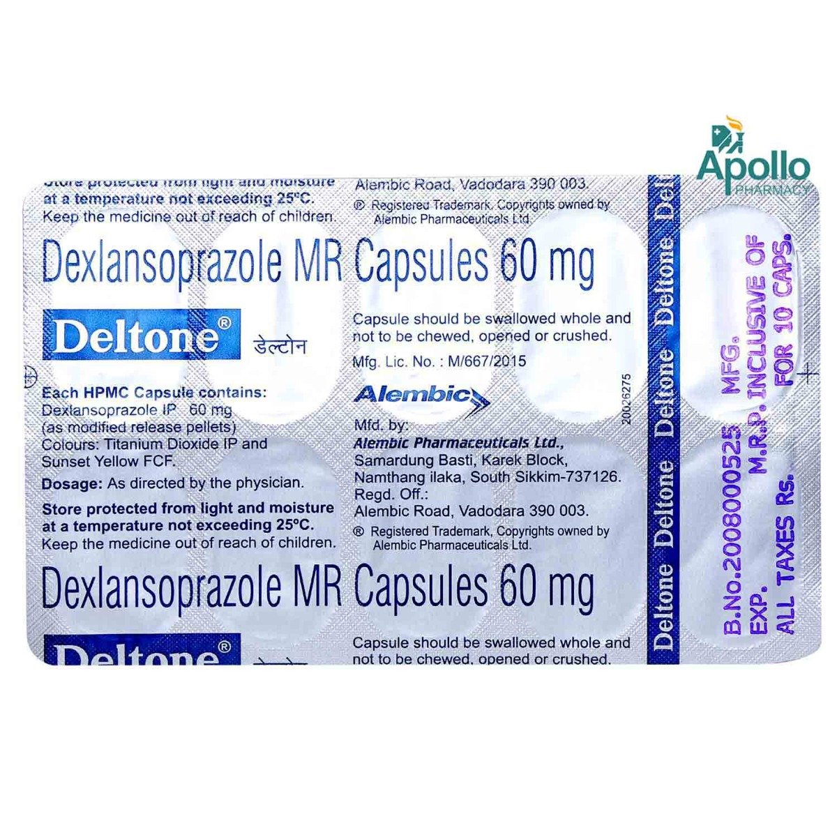 Deltone Capsule 10's, Pack of 10 CAPSULES Deltone Capsule 10's, Pack of 10 CAPSULES