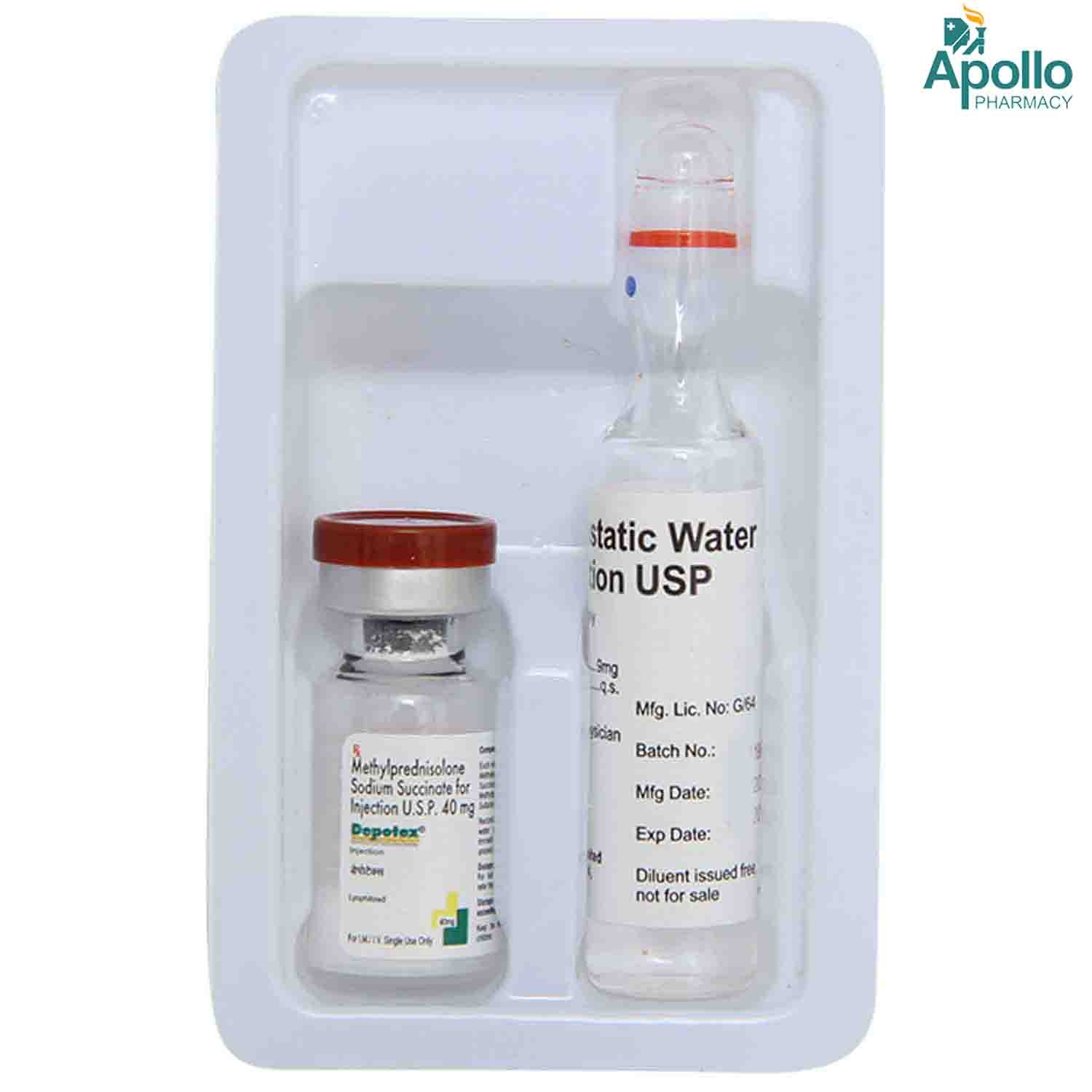 Depotex 40 mg Injection 1's, Pack of 1 Injection Depotex 40 mg Injection 1's, Pack of 1 Injection