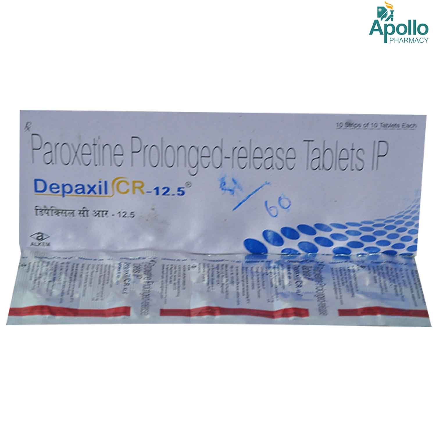Depaxil CR-12.5 Tablet 10's, Pack of 10 TabletS Depaxil CR-12.5 Tablet 10's, Pack of 10 TabletS