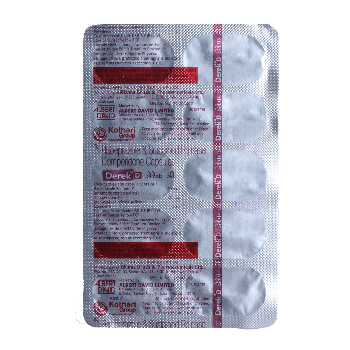 Derek D Capsule 10's, Pack of 10 CapsuleS Derek D Capsule 10's, Pack of 10 CapsuleS
