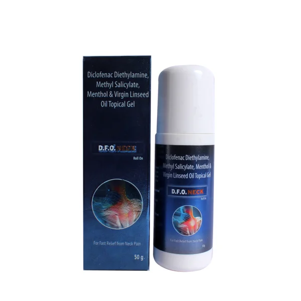 D.F.O. Neck Roll On Topical Gel 50 gm, Pack of 1