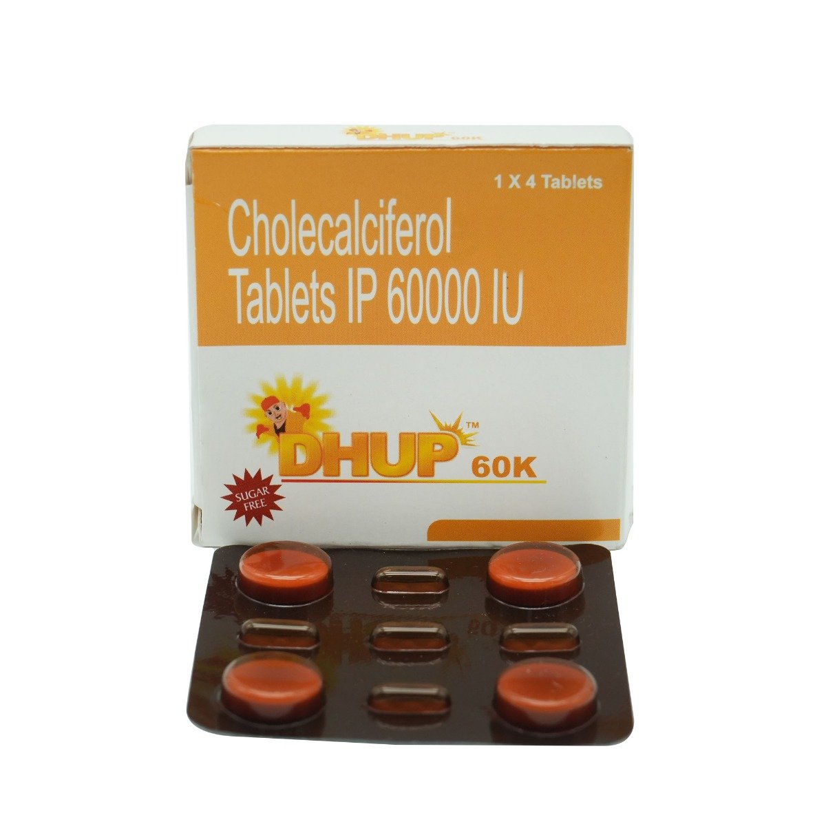 Dhup 60K Tablet 4's, Pack of 4 Dhup 60K Tablet 4's, Pack of 4