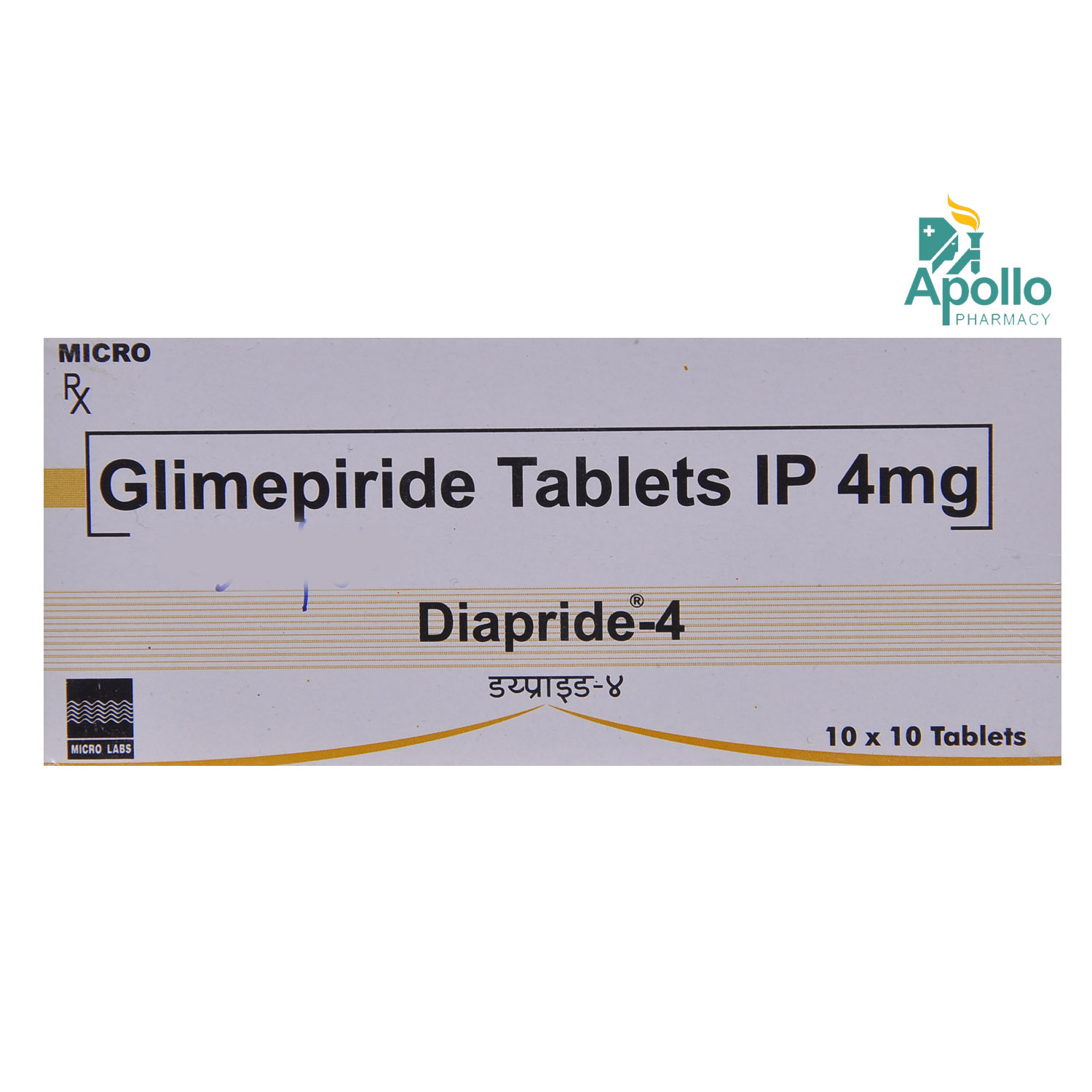 Diapride-4 Tablet 10's, Pack of 10 TABLETS Diapride-4 Tablet 10's, Pack of 10 TABLETS