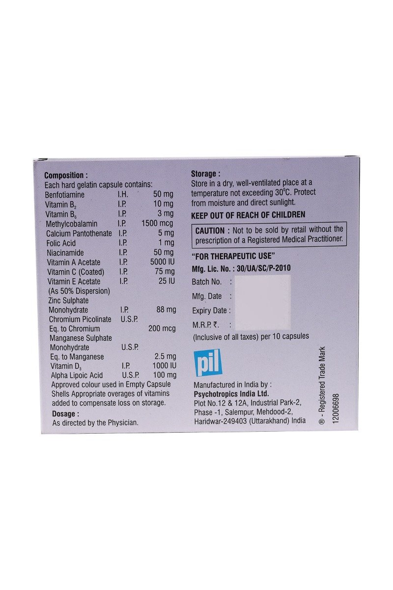 Diabevit Capsule 10's, Pack of 10 Diabevit Capsule 10's, Pack of 10