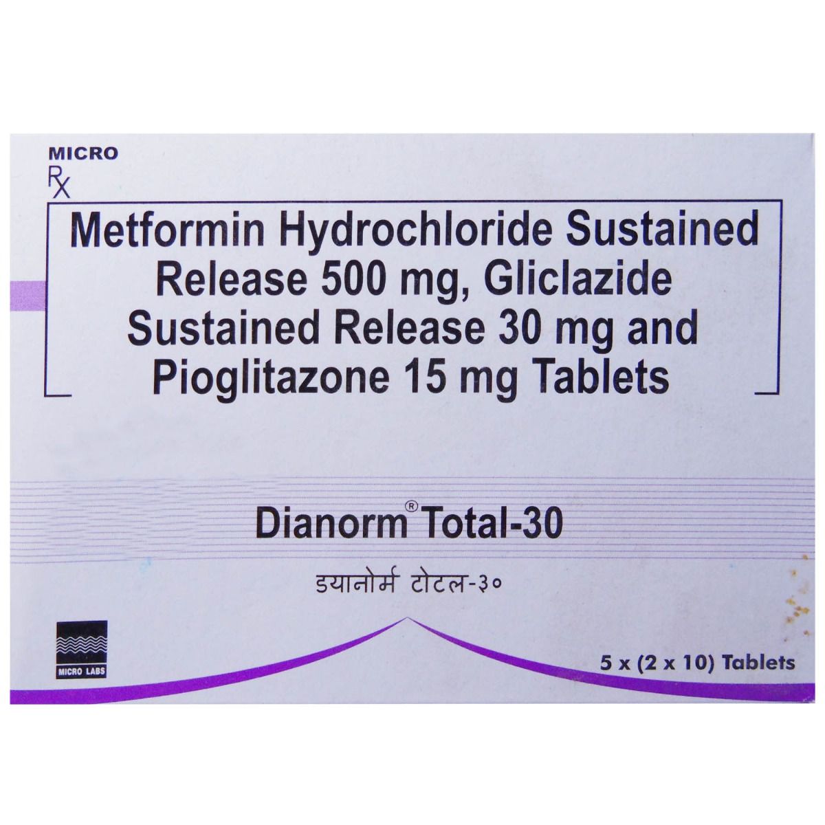 Buy Dianorm Total-30 Tablet 10's Online