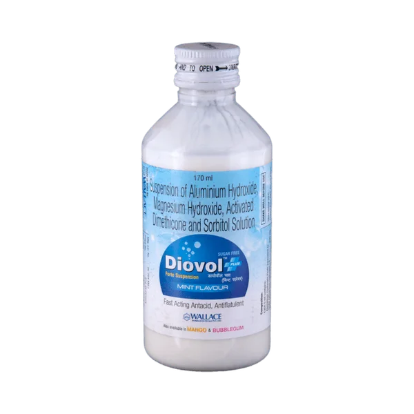 Diovol-LA Forte SF Mint Flavour Suspension 170 ml, Pack of 1 LIQUID