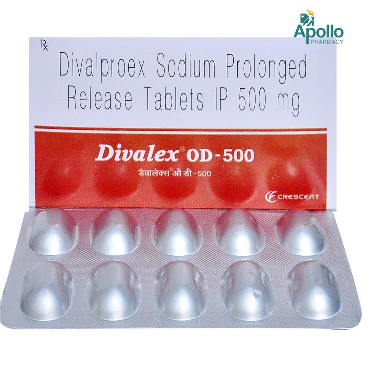 Divalex OD-500 Tablet 10's, Pack of 10 TABLETS Divalex OD-500 Tablet 10's, Pack of 10 TABLETS