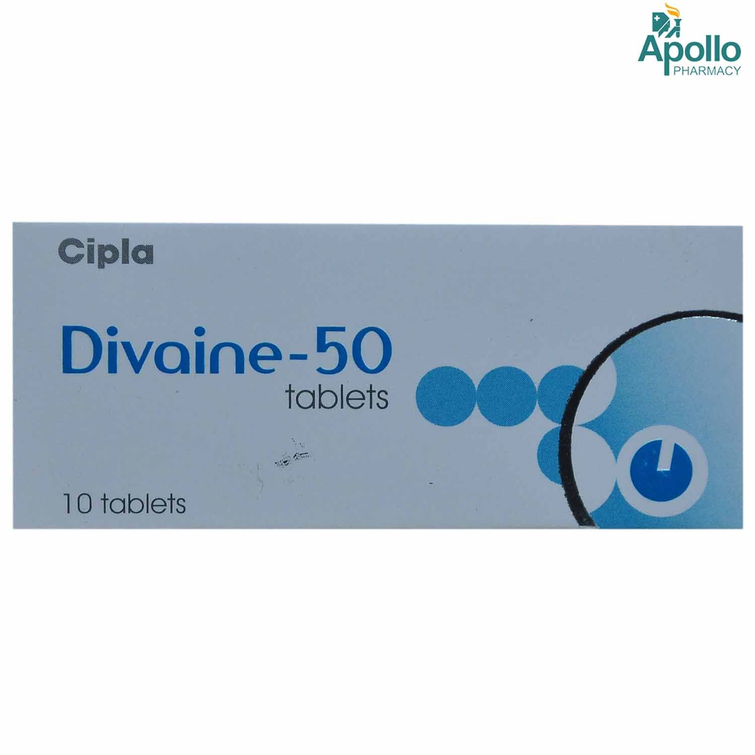 Buy Divaine 50 Tablet 10's Online