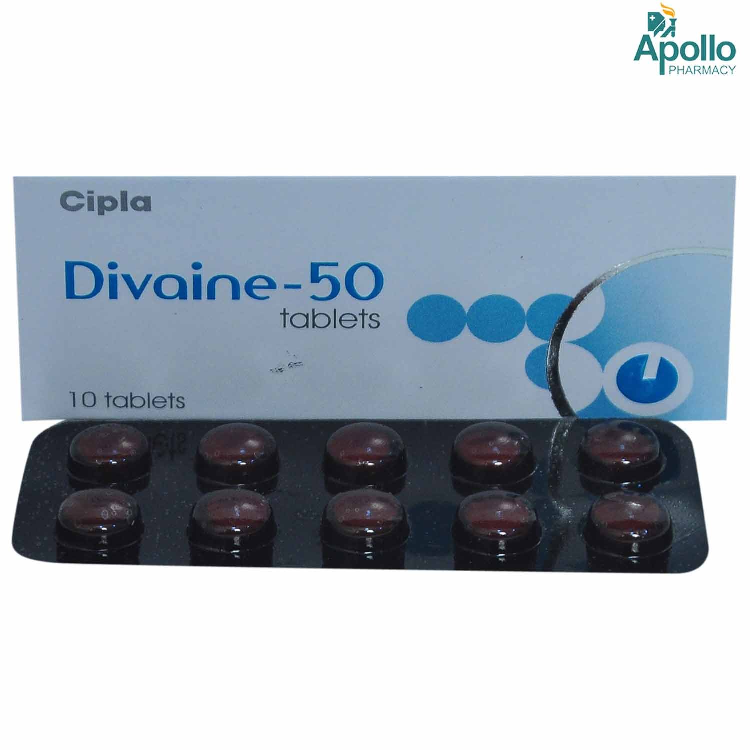 Divaine 50 Tablet 10's, Pack of 10 TABLETS Divaine 50 Tablet 10's, Pack of 10 TABLETS
