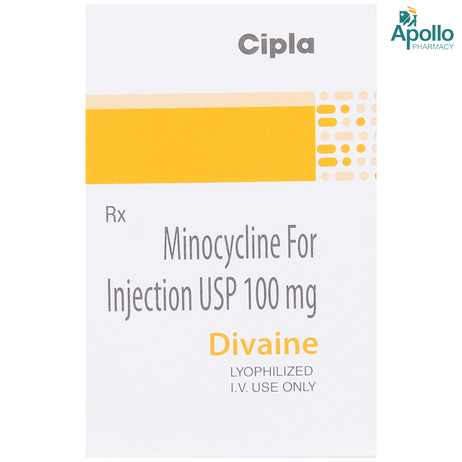 Divaine 100 mg Injection 1's, Pack of 1 Injection Divaine 100 mg Injection 1's, Pack of 1 Injection