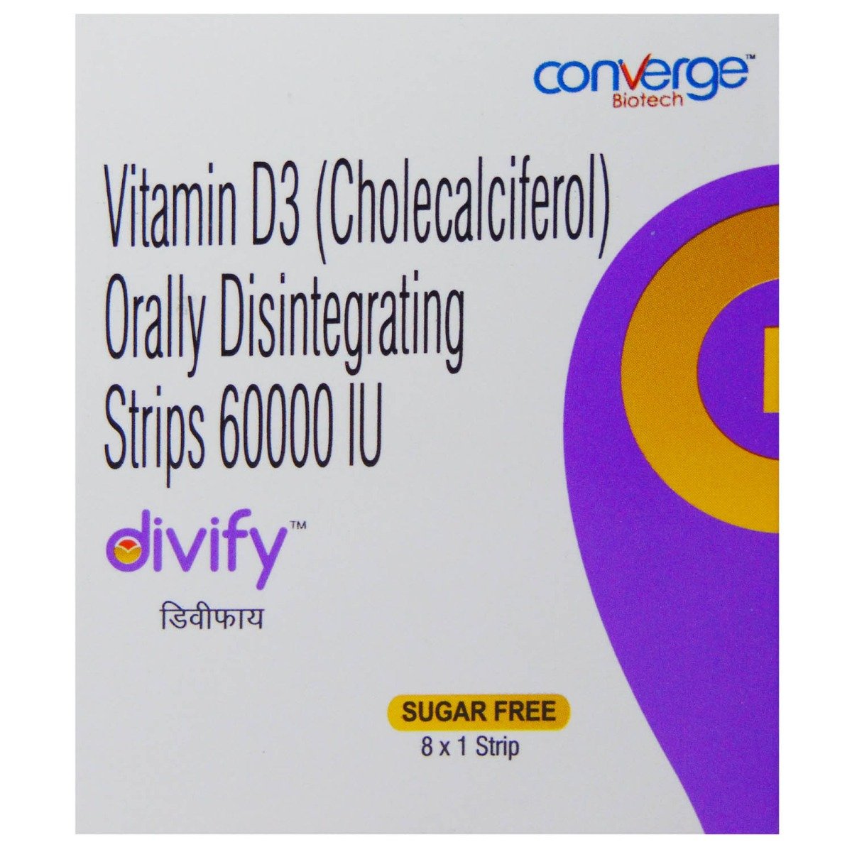 Divify Oral Disintegrating Strips 1's, Pack of 1 Divify Oral Disintegrating Strips 1's, Pack of 1
