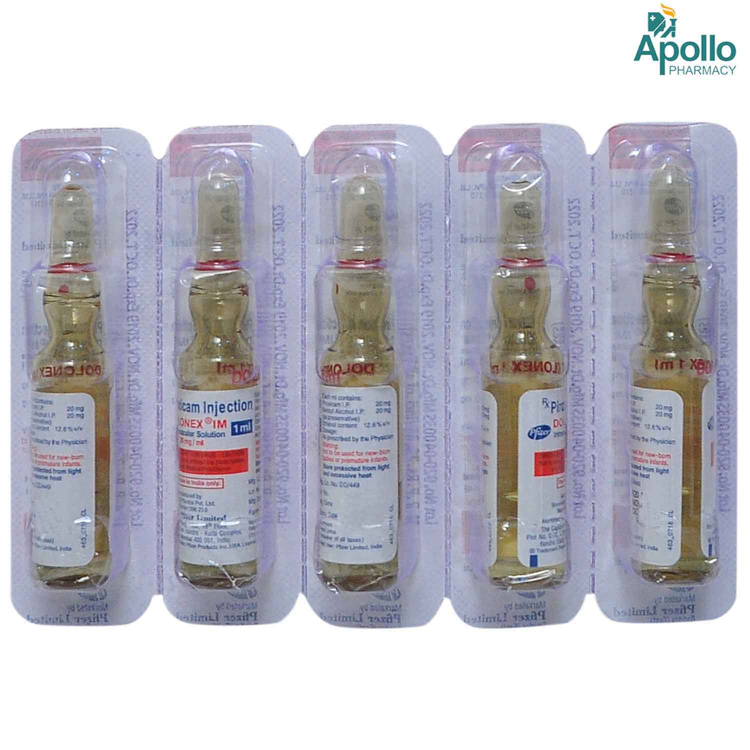 Dolonex IM 20 mg Injection 1 ml, Pack of 1 Injection Dolonex IM 20 mg Injection 1 ml, Pack of 1 Injection