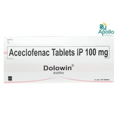 Dolowin 100 mg Tablet 10's, Pack of 10 TabletS