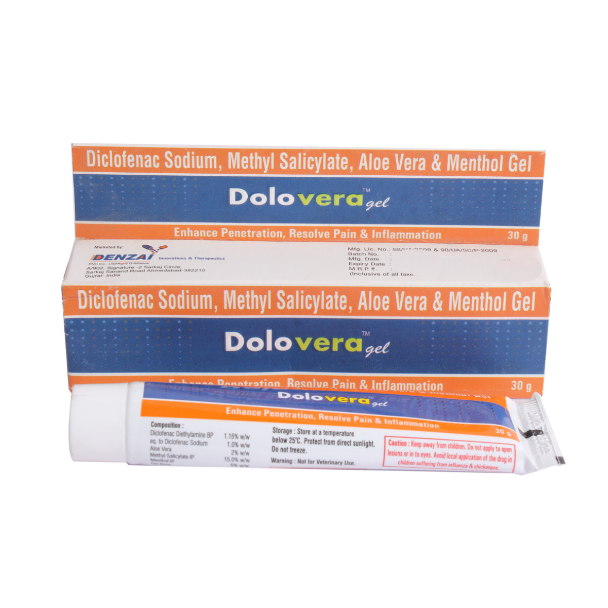 Dolovera Gel 30gm, Pack of 1 Gel Dolovera Gel 30gm, Pack of 1 Gel