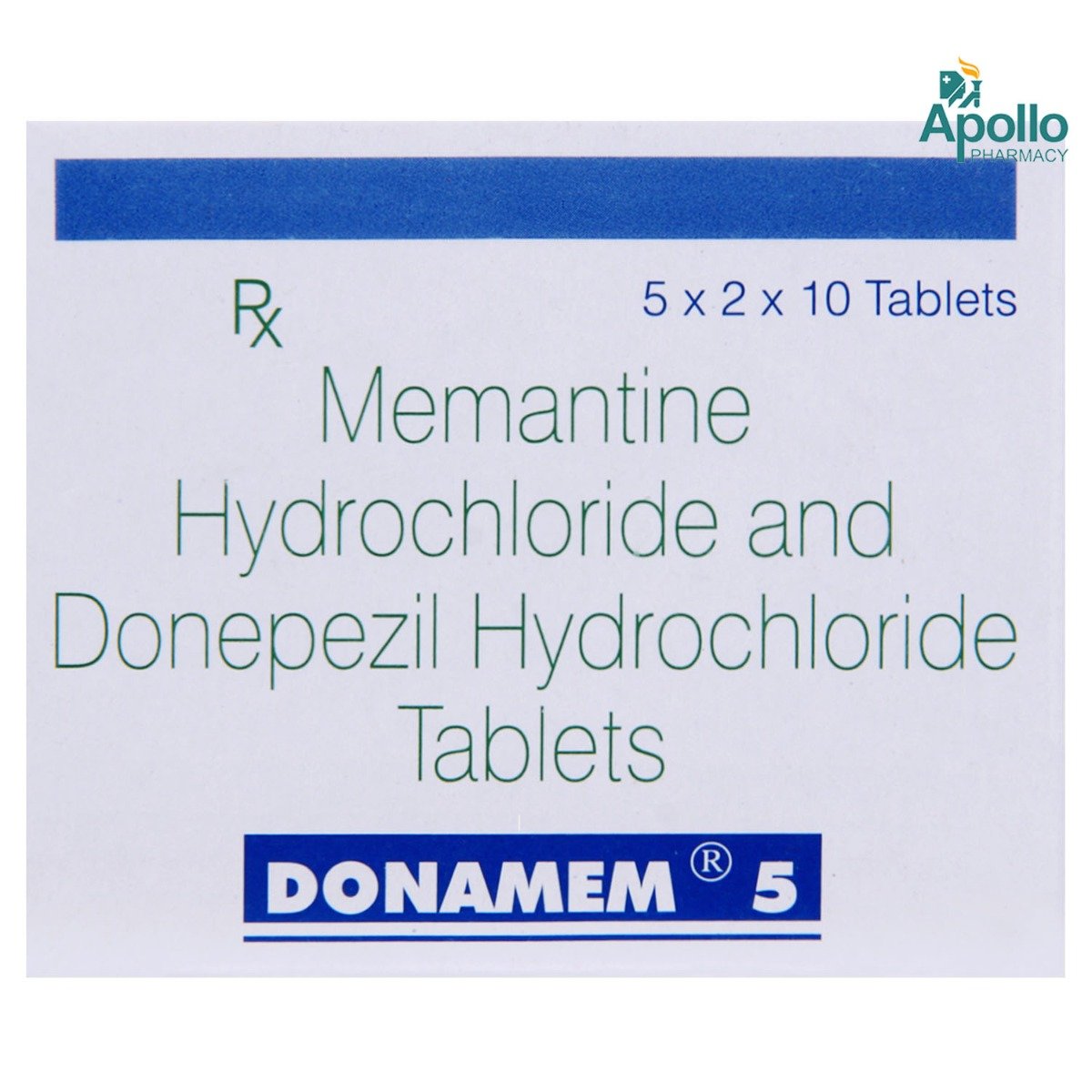 Donamem 5 Tablet 10's, Pack of 10 TABLETS Donamem 5 Tablet 10's, Pack of 10 TABLETS