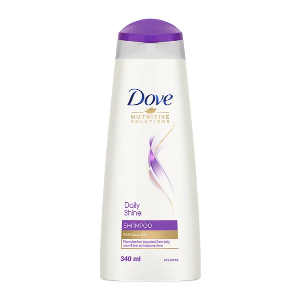 Dove Daily Shine Shampoo for Dull Hair, 340 ml, Pack of 1