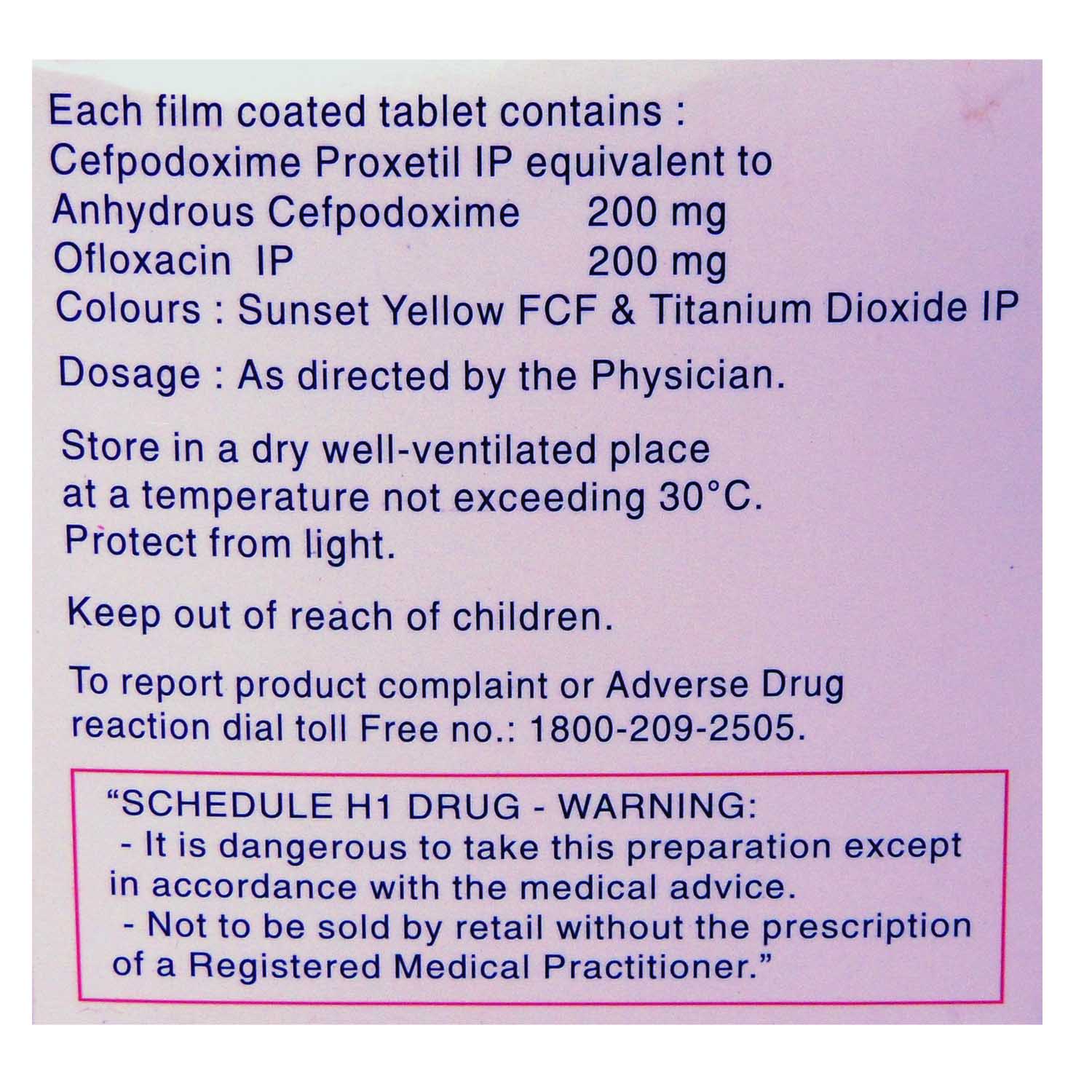 Doxcef O Tablet 10's, Pack of 10 TabletS Doxcef O Tablet 10's, Pack of 10 TabletS