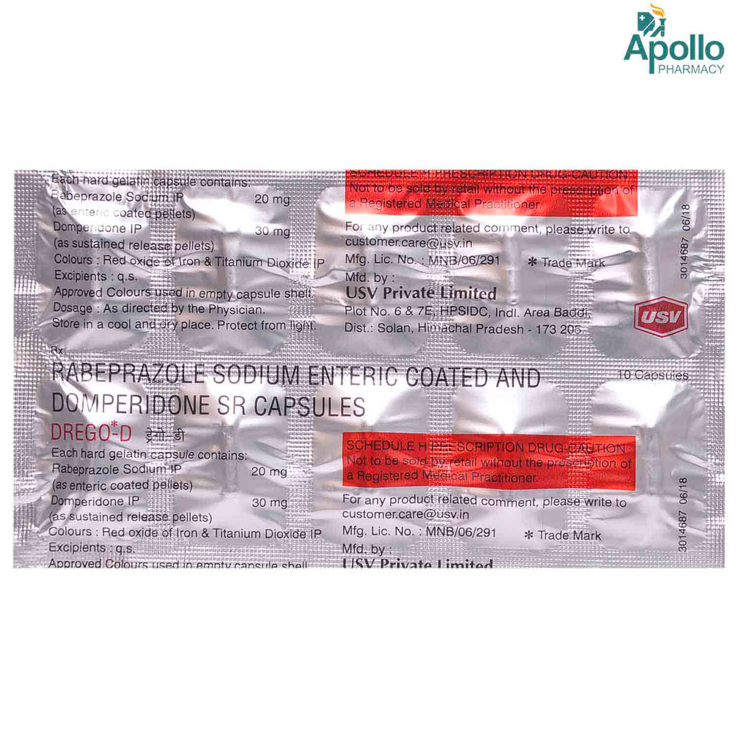 Drego D Capsule 10's, Pack of 10 Drego D Capsule 10's, Pack of 10